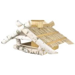 Kölle Vogelhaus Aus Birken- Und Kiefernholz, Mit Futtersilo, Ca. 40 X 56 X 80 Cm