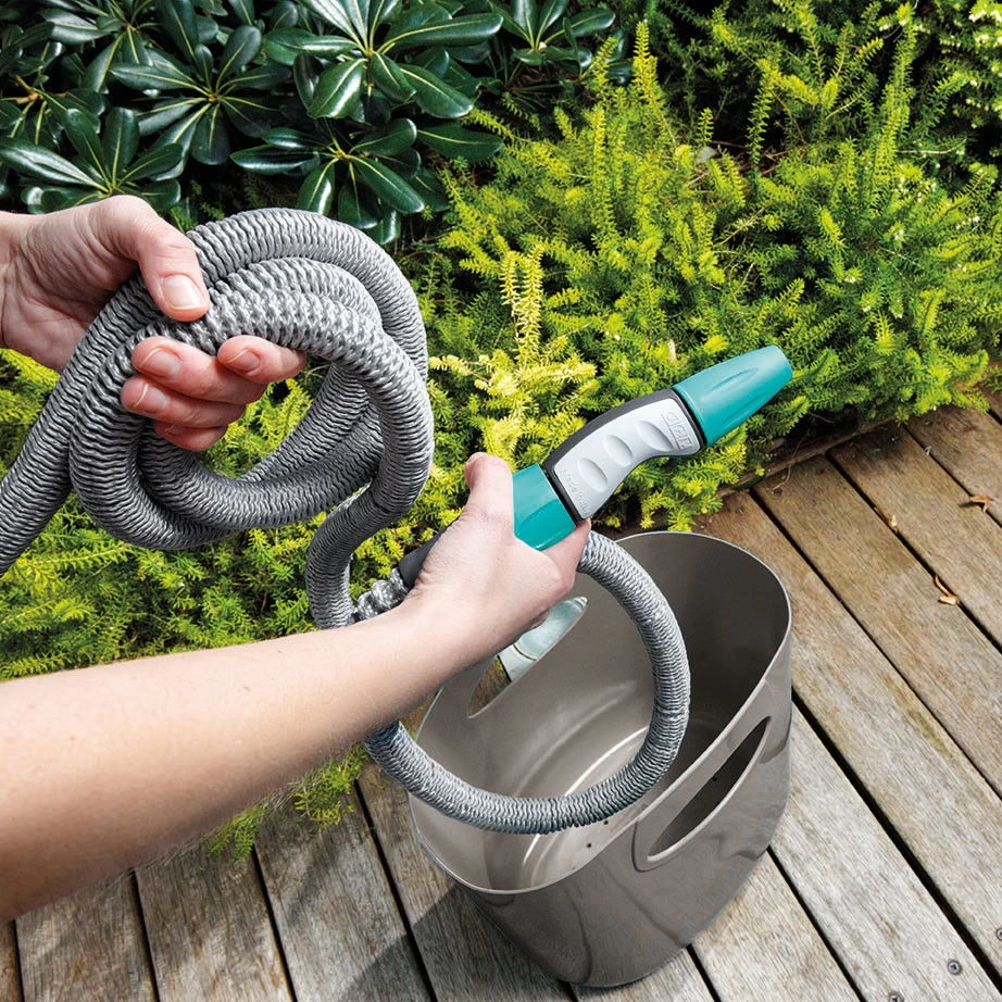 Aquapop Mit Selbstaufdehnbarem Schlauch, 5-15m, Braun, Kunststoff / Polyester – Bild 5