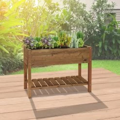 Kiefer-Hochbeet 'Paul' Inkl. Wurzeltuch, FSC®-Holz, Ca. 118 X 40 X 78 Cm