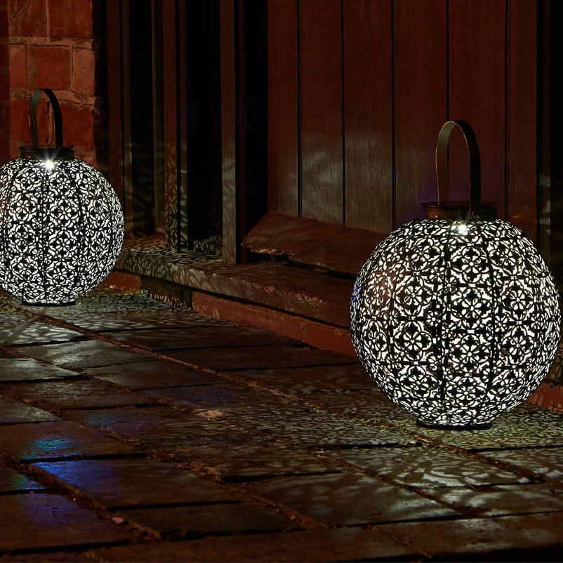 Solarlaterne Damast, Bronze, Ø 18 Cm – Bild 2