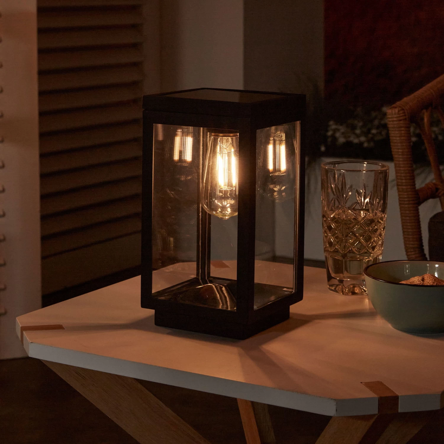 Solar-Tischleuchte 'Amsterdam', Schwarz, Ø 12 X H 22 Cm – Bild 2