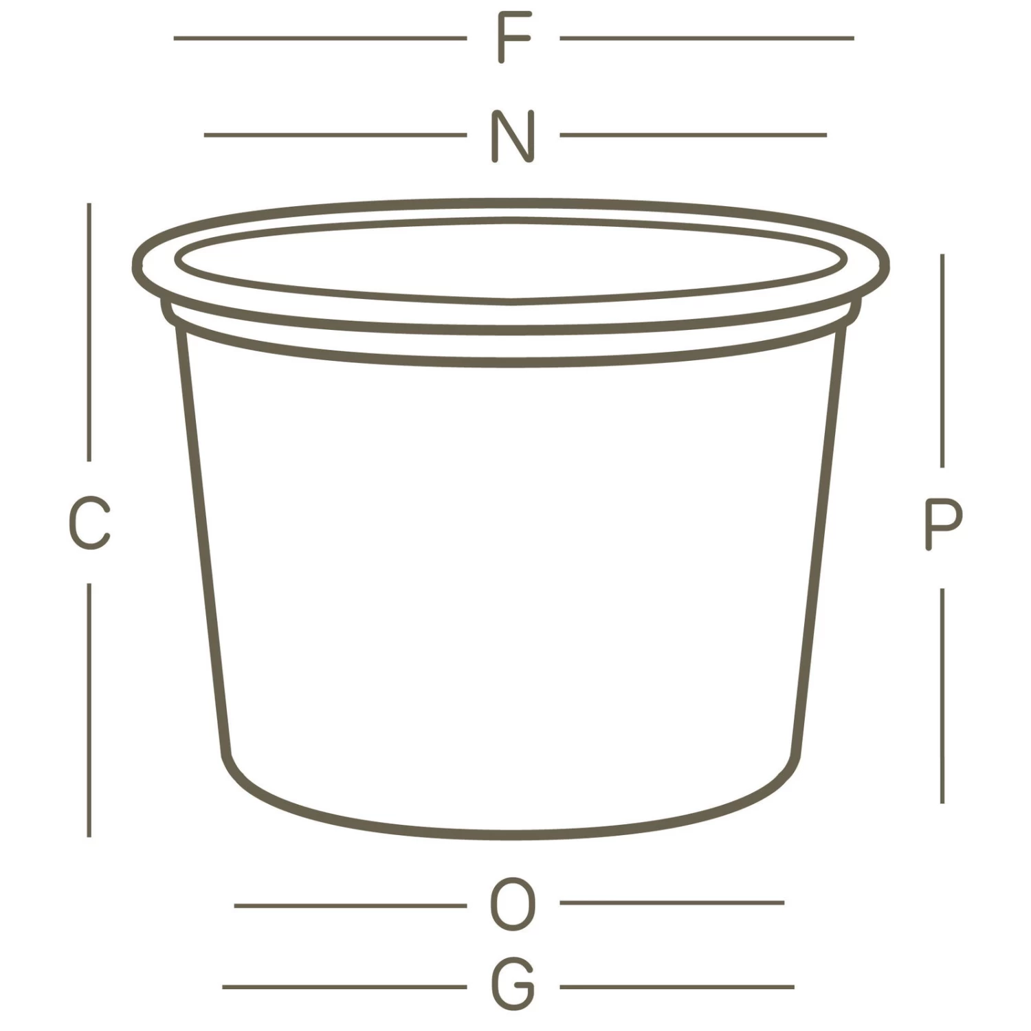Euro 3 Plast Pflanzkübel "Cilindro" Terra, Ø Ca. 50 Cm, Erdvol. 50 L – Bild 2
