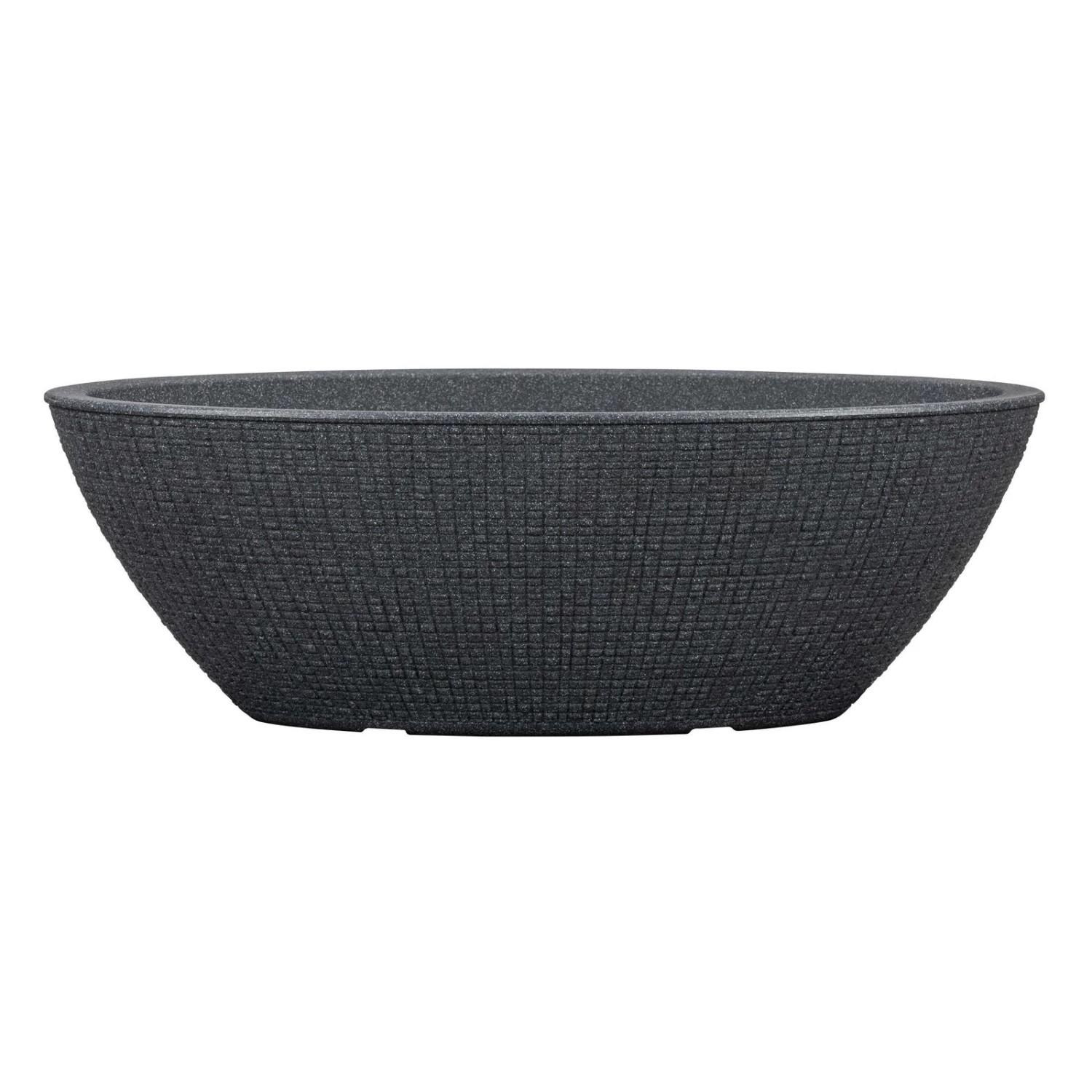 Jardiniere 'Barceo', Stein, Schwarz, Kunststoff, 59 X 25 X 20 Cm – Bild 2