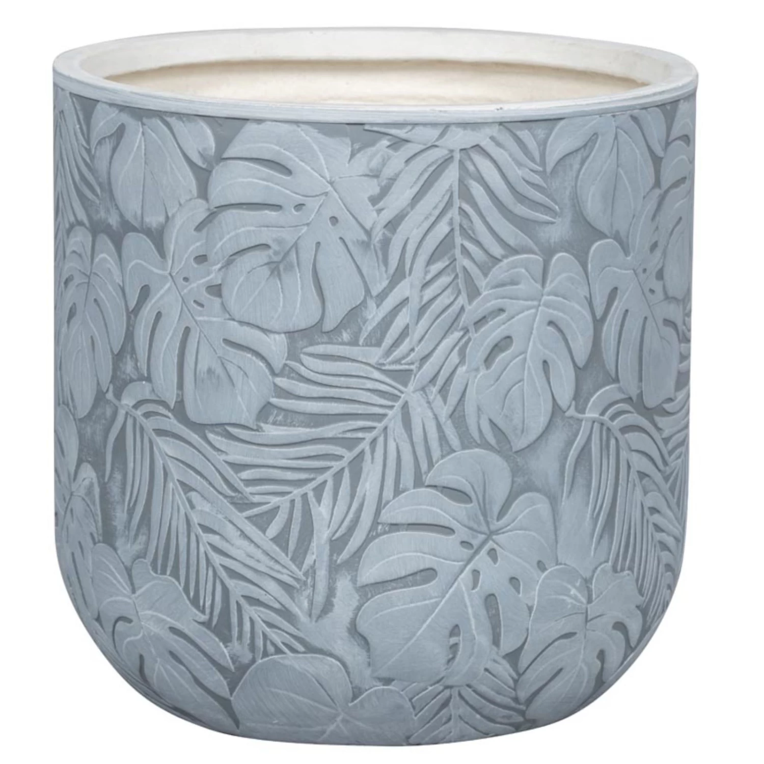 Pflanzgefäß 'Chester 08', Hellgrau