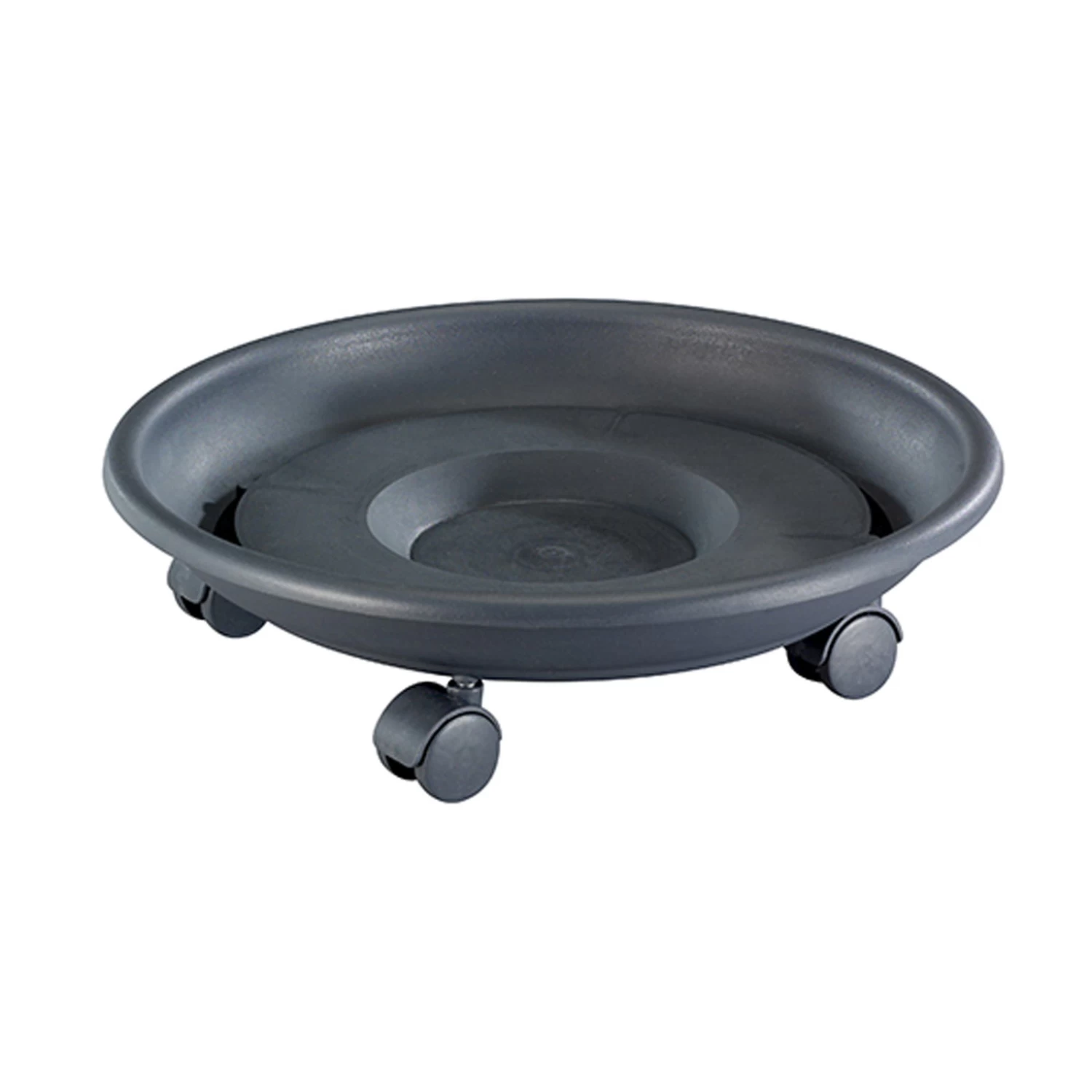 Wagner Multi Pflanzenroller "Serie K" Anthrazit, Mit 4 Doppelrollen, Ø Ca. 34 Cm