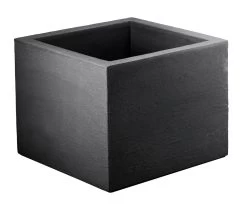 Pflanztrog 'Kubus', Anthrazit, 30 X 30 X H 27 Cm