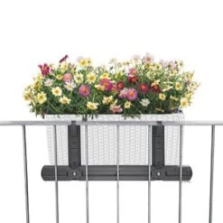LECHUZA® Balkonkastenhalter-Ergänzung, Weiß, Für Balconera 50 Und 80