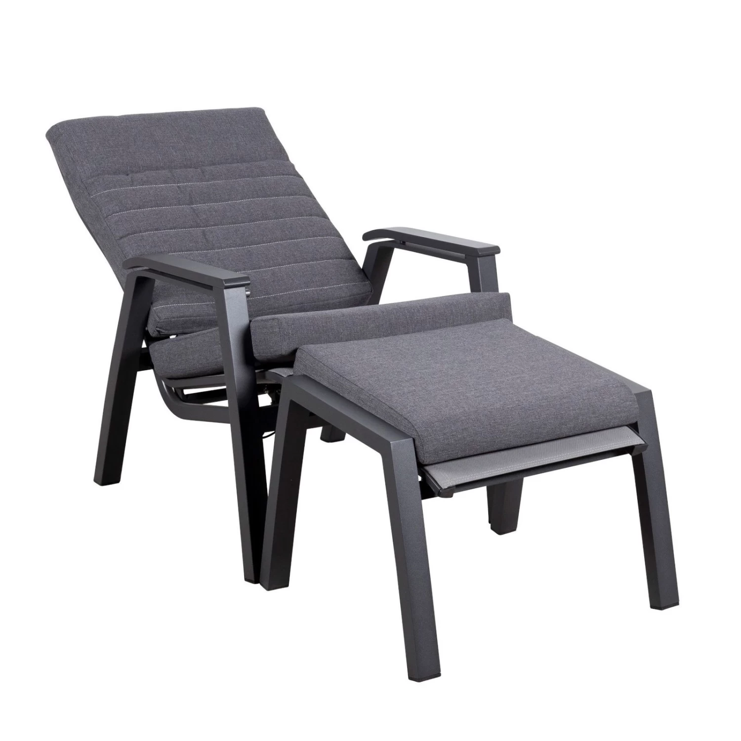 Loungesessel 'Paris', Grau/schwarz – Bild 6