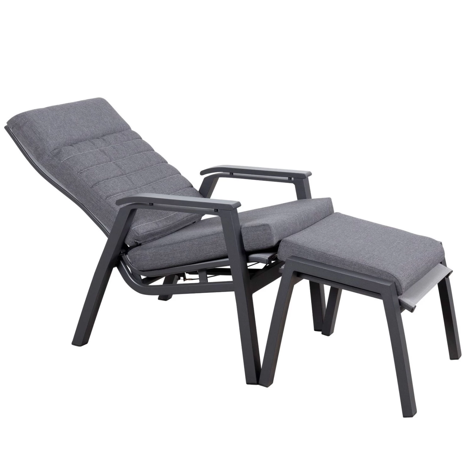 Loungesessel 'Paris', Grau/schwarz – Bild 5