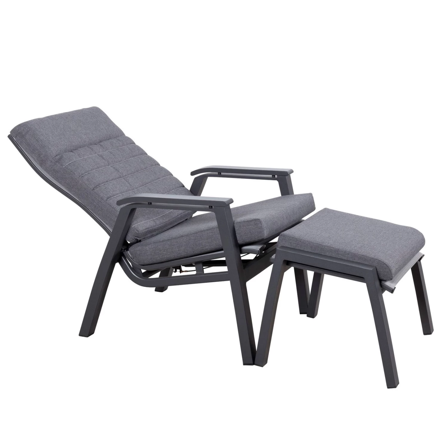 Loungesessel 'Paris', Grau/schwarz – Bild 4