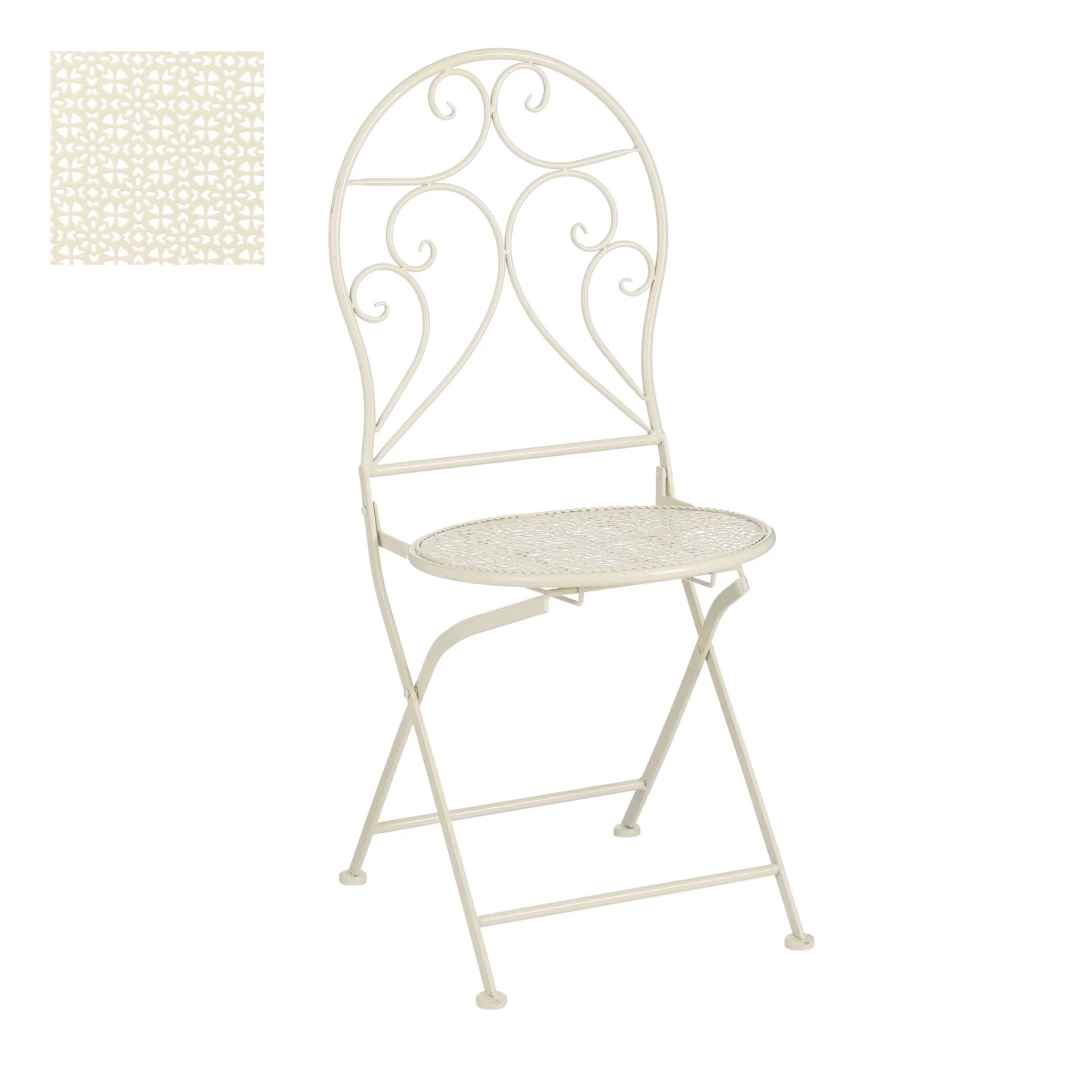 Klappstuhl 'Neta', Creme