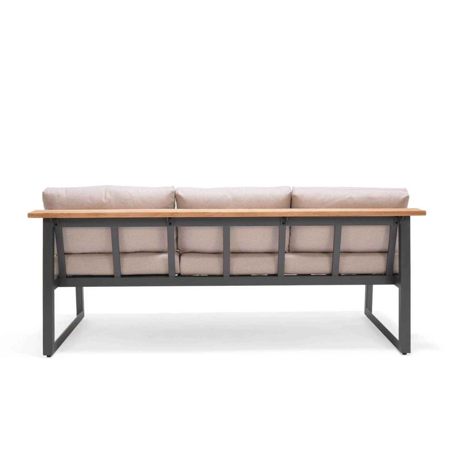 Dining-Bank 'Jimmy', 3-Sitzer, Grau, Ca. 191 X 89 X 75 Cm – Bild 7