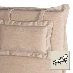 Rollliegenauflage Vigore 60 Grau/ Braun Meliert, Ca. 202x64x8 Cm