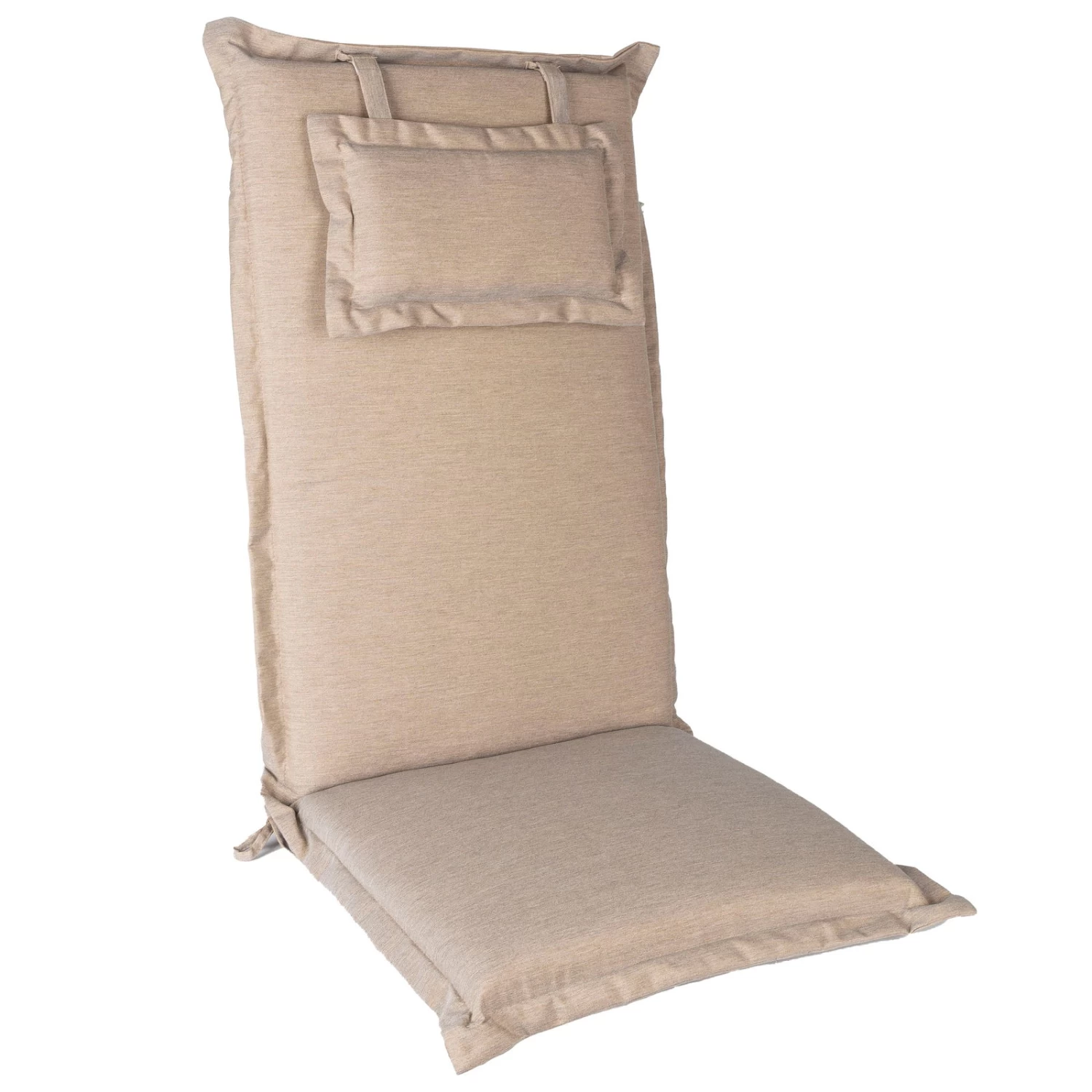 Hochlehnerauflage Vigore 60 Grau/braun Meliert, Ca. 129x54x8 Cm – Bild 2