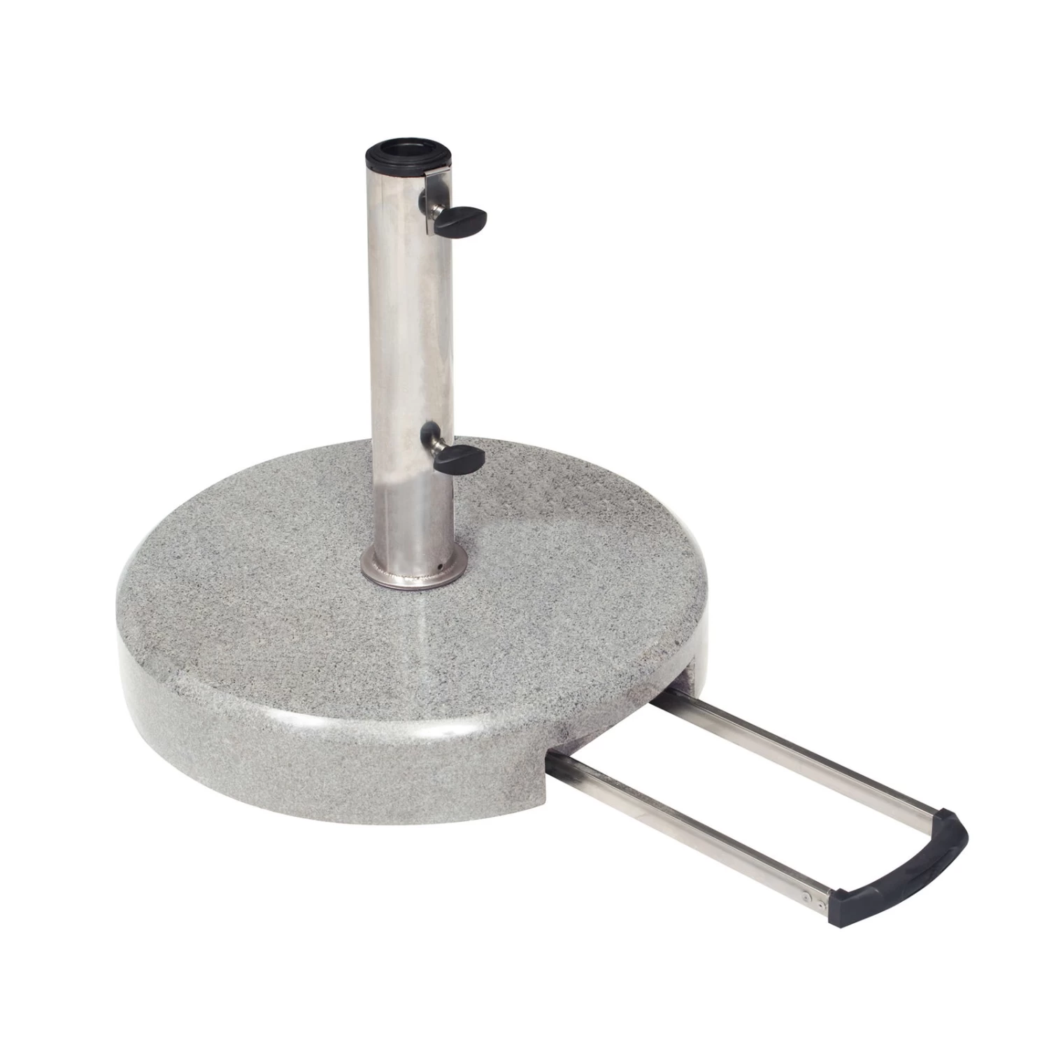 Kölle Trolley Granit-Schirmständer, Rund, Mit Rollen, Ø 45 Cm