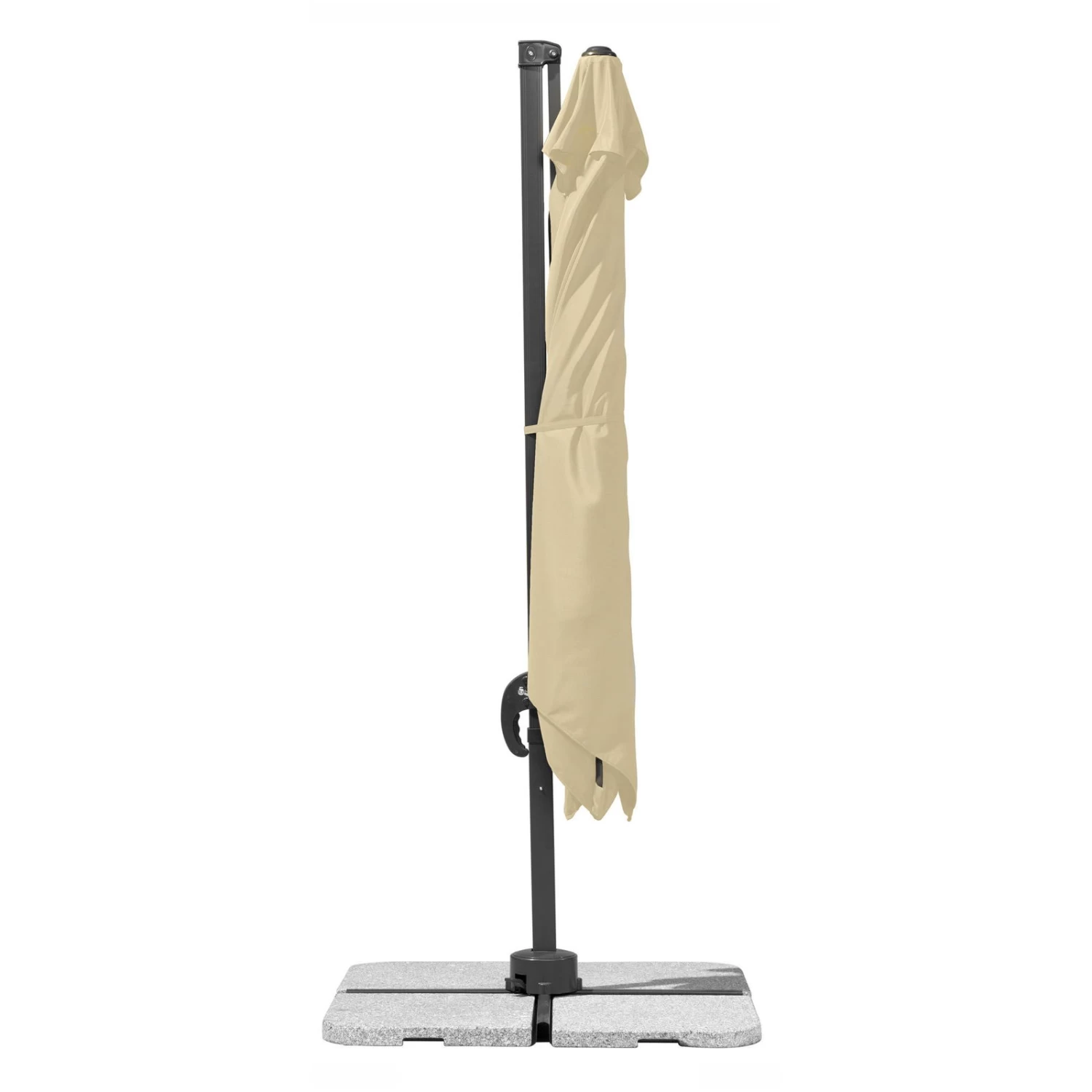 Sonnenschirm 'Rhodos Junior', 270 X 270 Cm, Natur – Bild 5