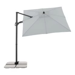 Doppler Pendelschirm 'Derby DX', Hellgrau, Ca. 210 X 210 Cm