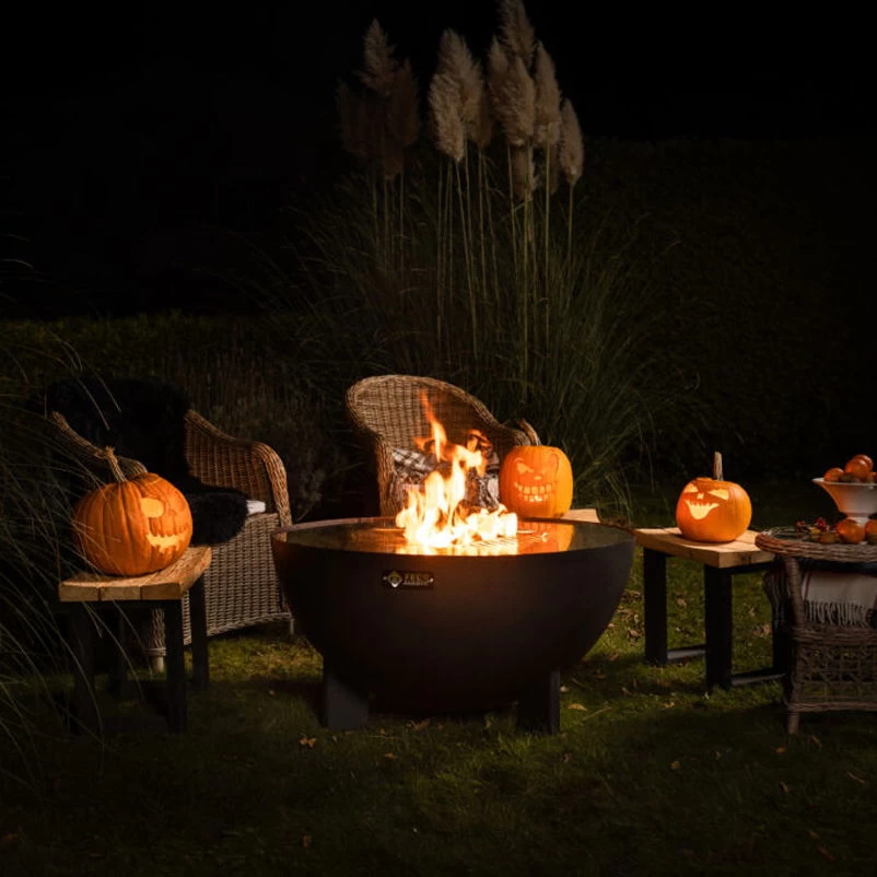 Edelstahl-Feuerstelle 'TRIA', Schwarz, 100 X 55 X 100 Cm – Bild 10