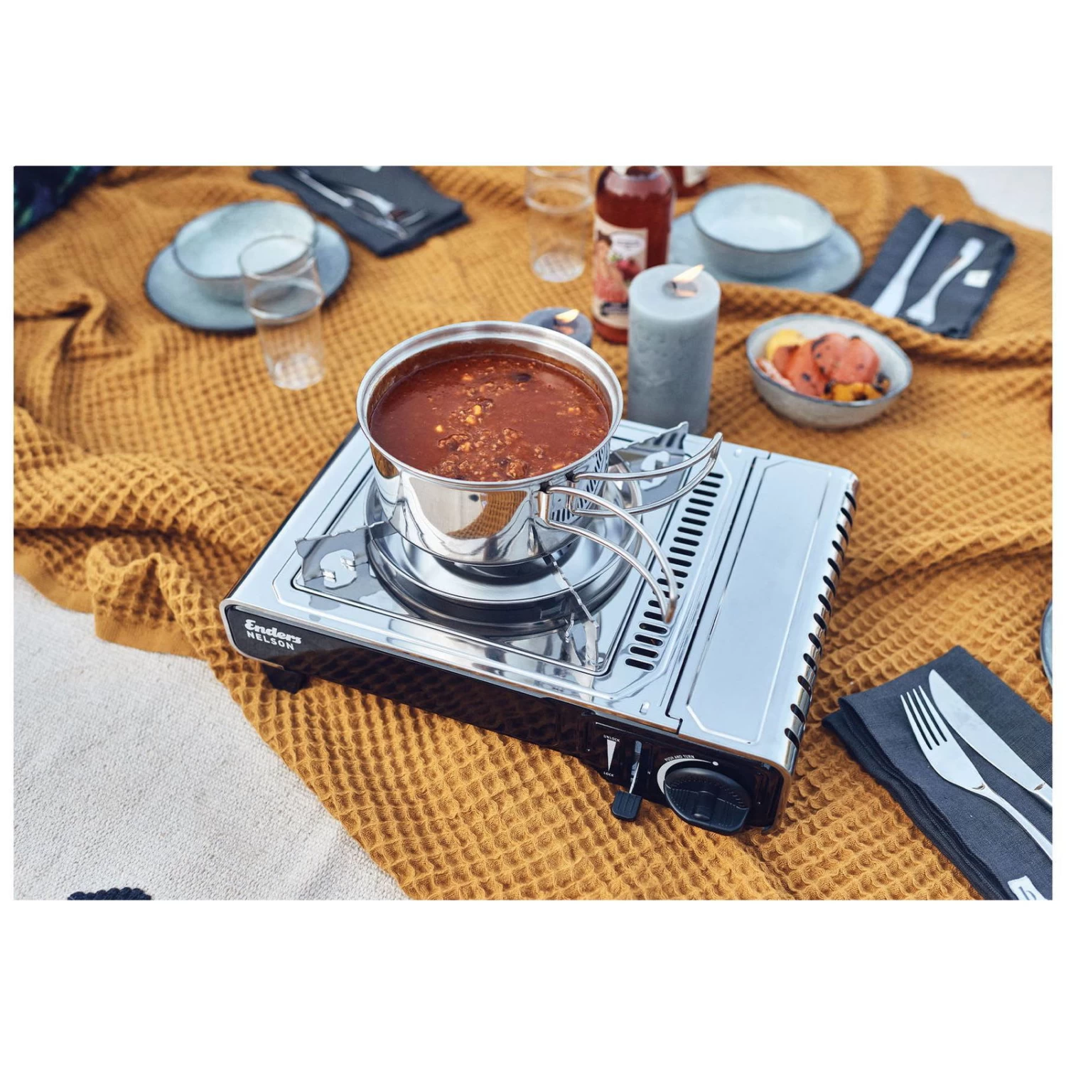 Kartuschenkocher 'Nelson', Oberfläche Edelstahl, 13 X 28 X 37 Cm – Bild 7