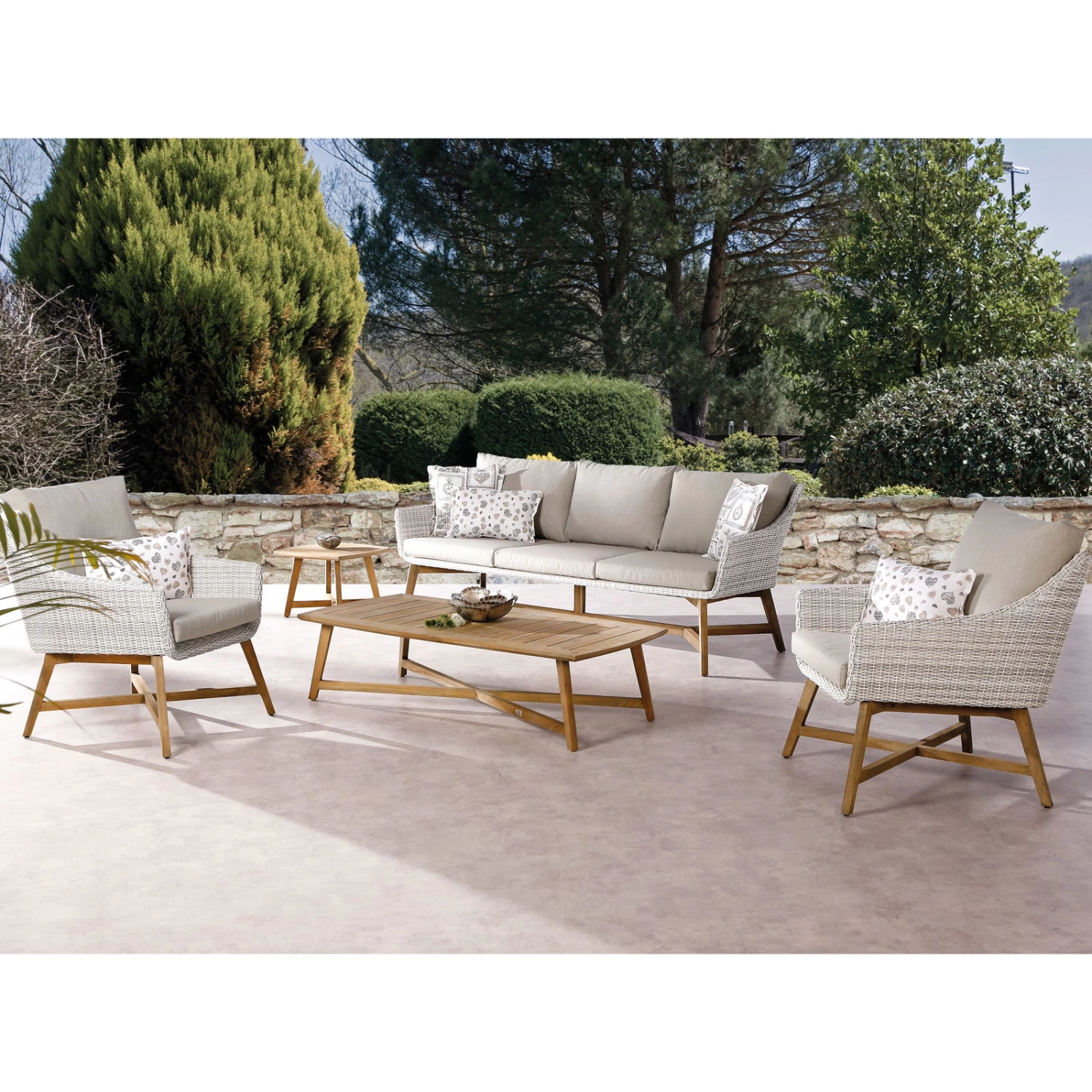 Best Lounge-Couch "Paterna" 3-Sitzer, Mit Auflage – Bild 2