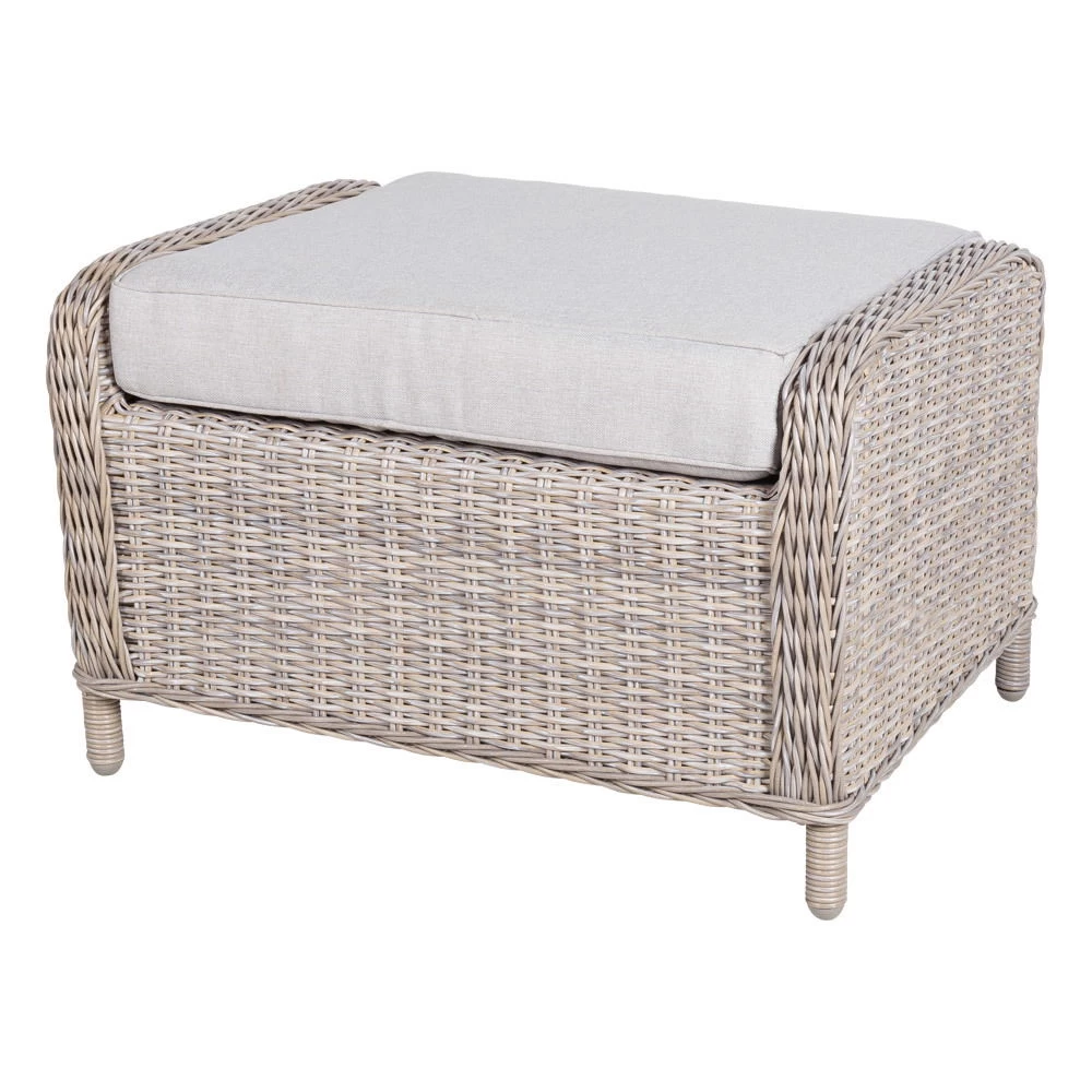 Kölle Geflecht-Sessel Jumbo Inkl. Hocker, Mit Auflage – Bild 9