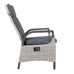 Geflechtsessel 'Westerland', Grau