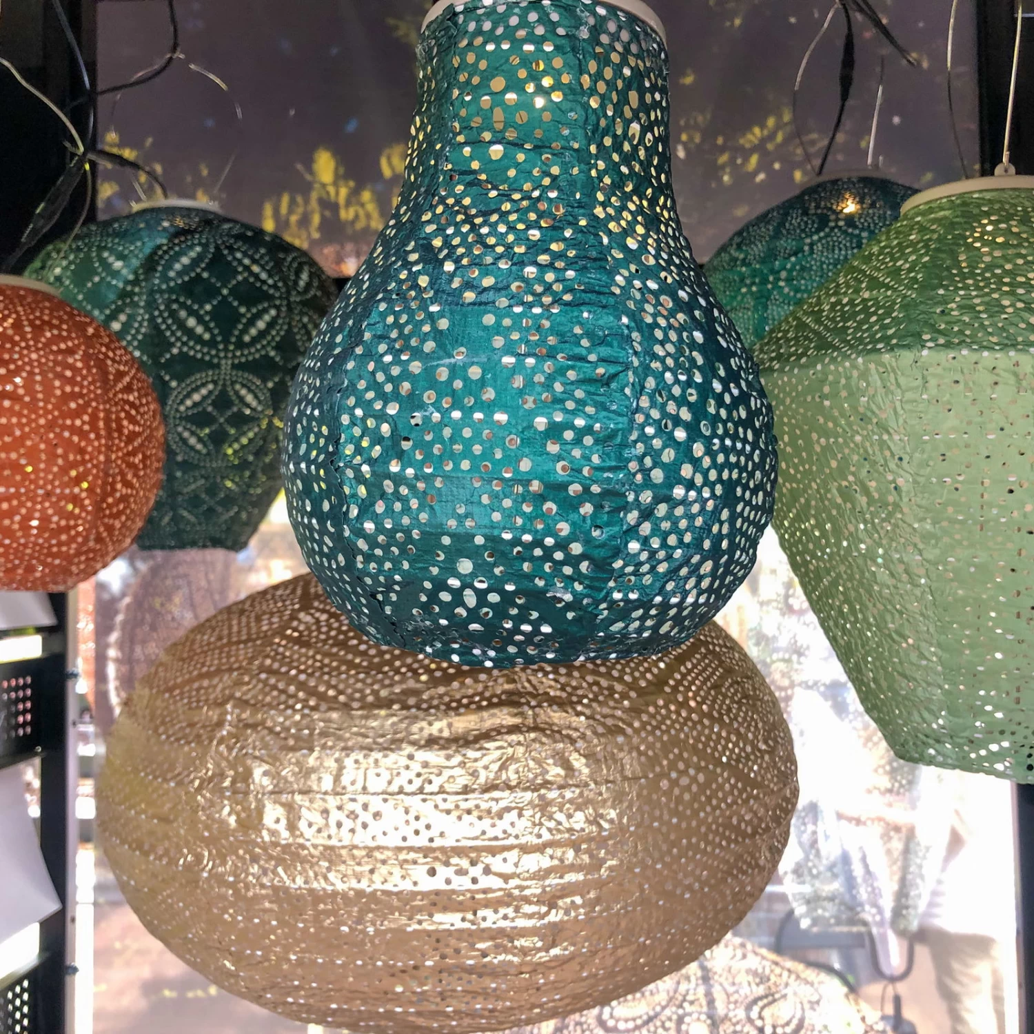 Solarlaterne 'Diamond 28', Hellgrün, Ø 28 X 28 Cm – Bild 4