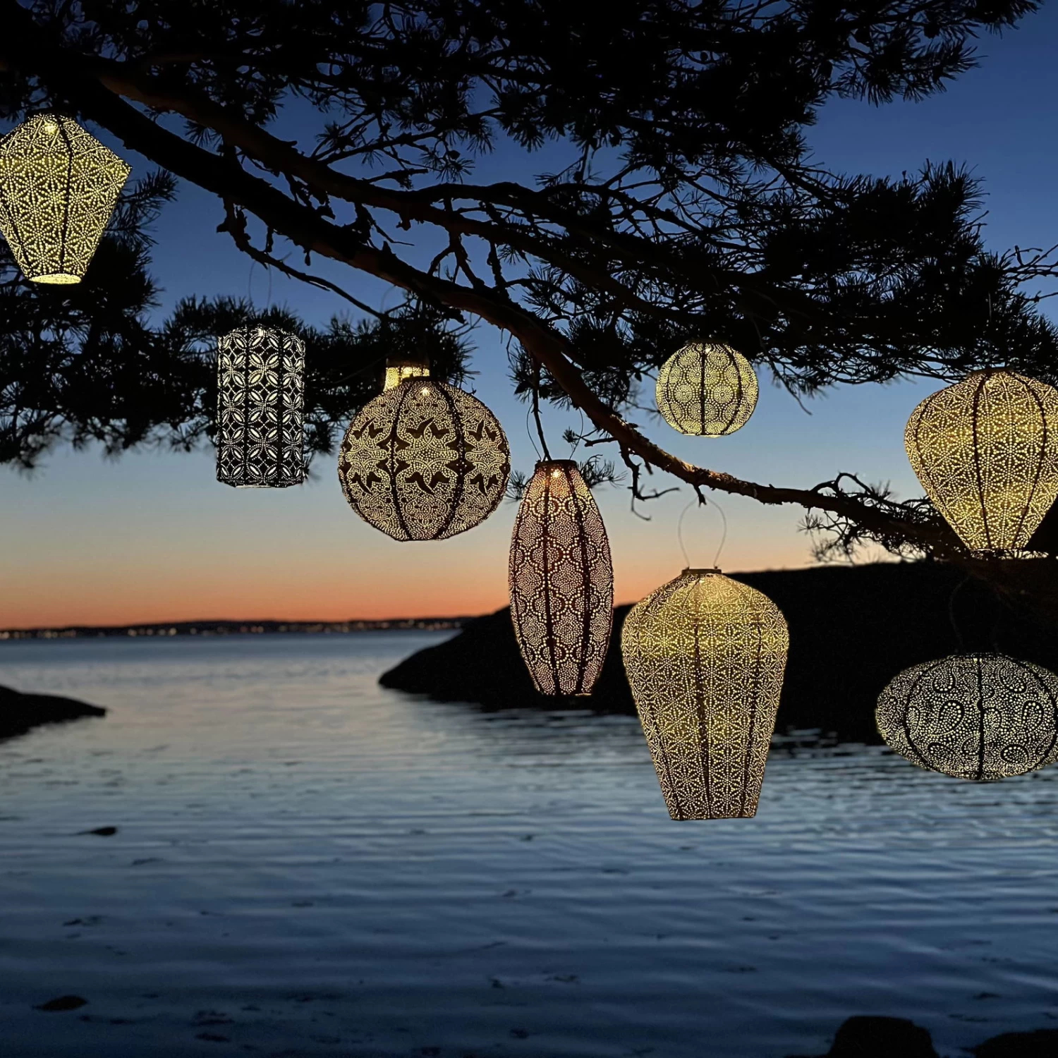 Solarlaterne 'Bulb 16', Petrol, Ø 16 X 20 Cm – Bild 6