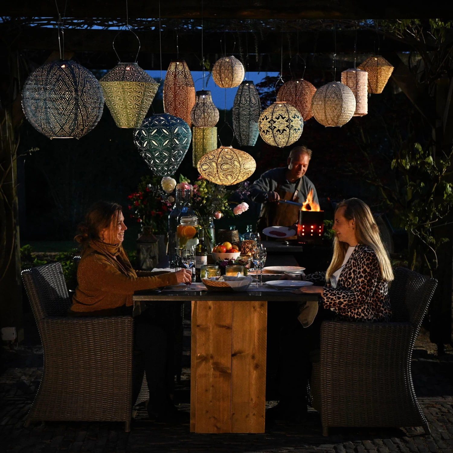 Solarlaterne 'Diamond 28', Hellgrün, Ø 28 X 28 Cm – Bild 8